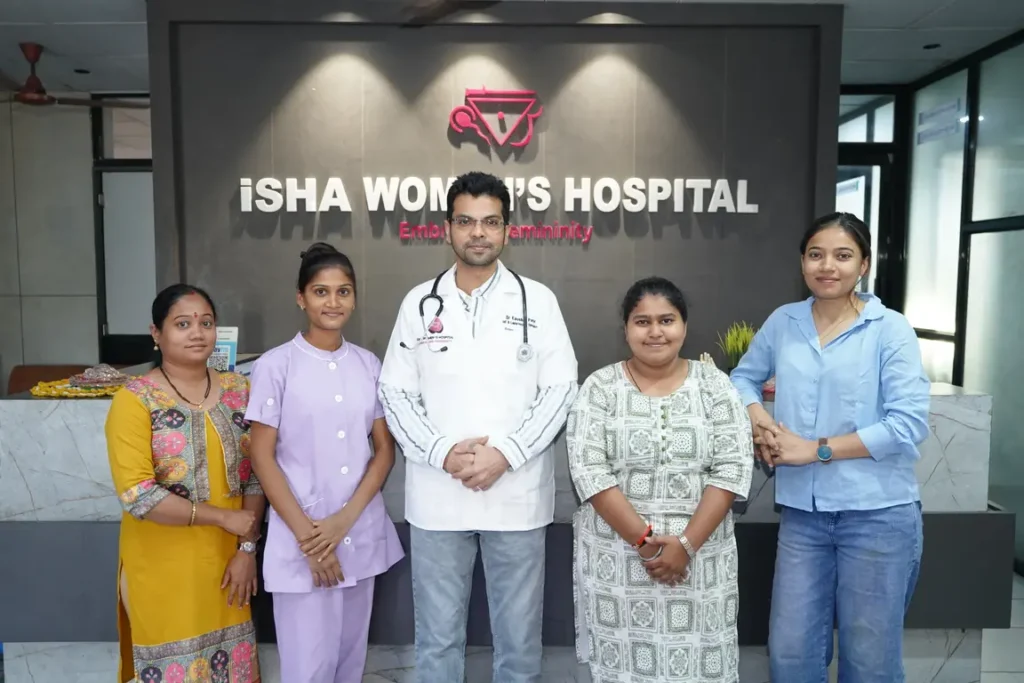Team of clinicians and staff at iSHA Women’s Hospital & IVF Centre, Vapi, Gujarat
