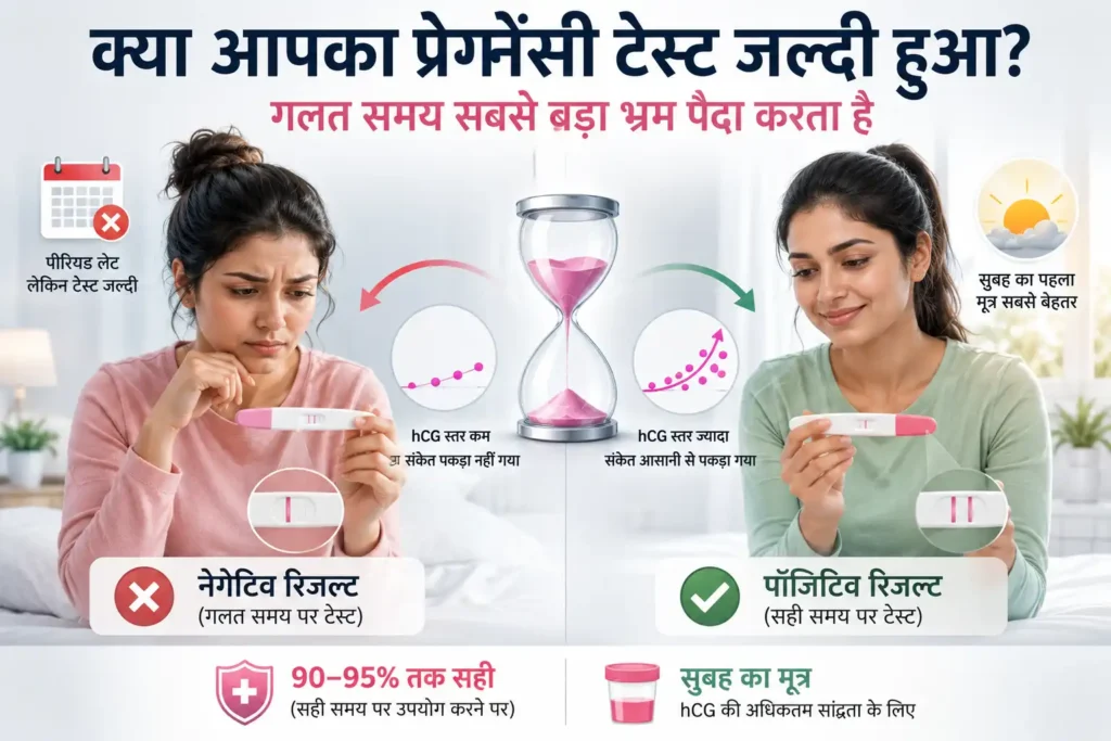 क्या आपका प्रेग्नेंसी टेस्ट जल्दी हुआ गलत समय सबसे बड़ा भ्रम पैदा करता है