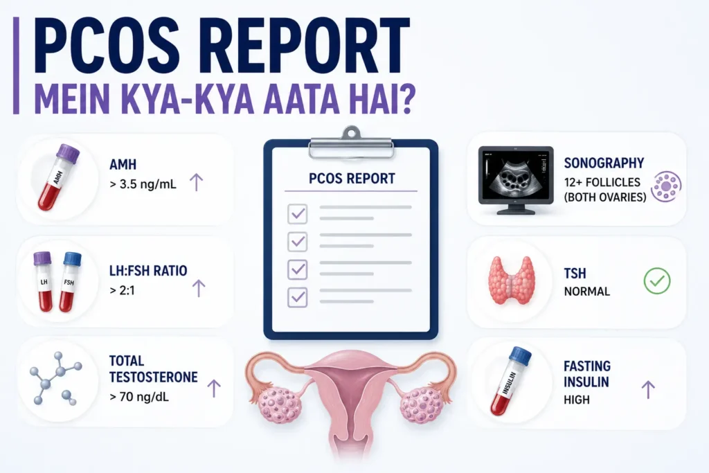 PCOS report kese padte hai
