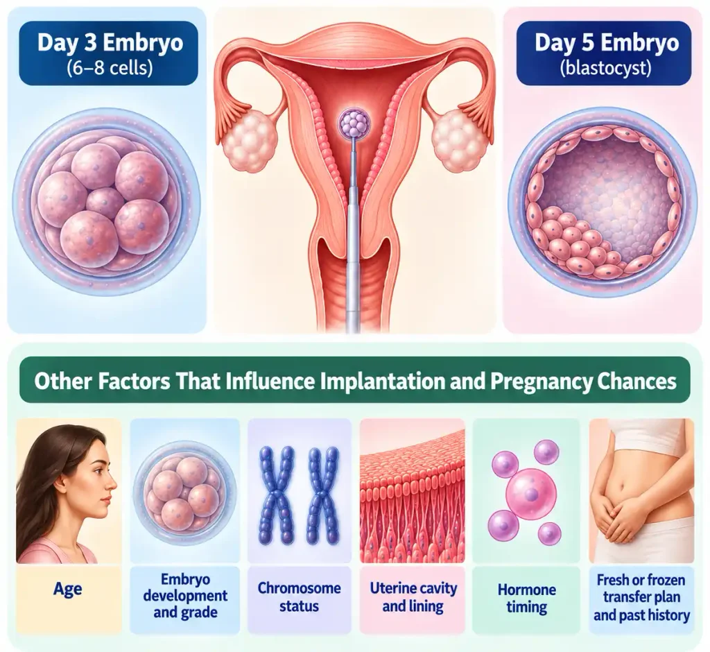Day 3 vs Day 5 embryo transfer