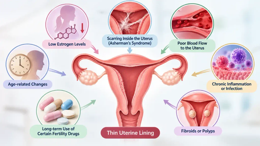 thin uterine lining and pregnancy